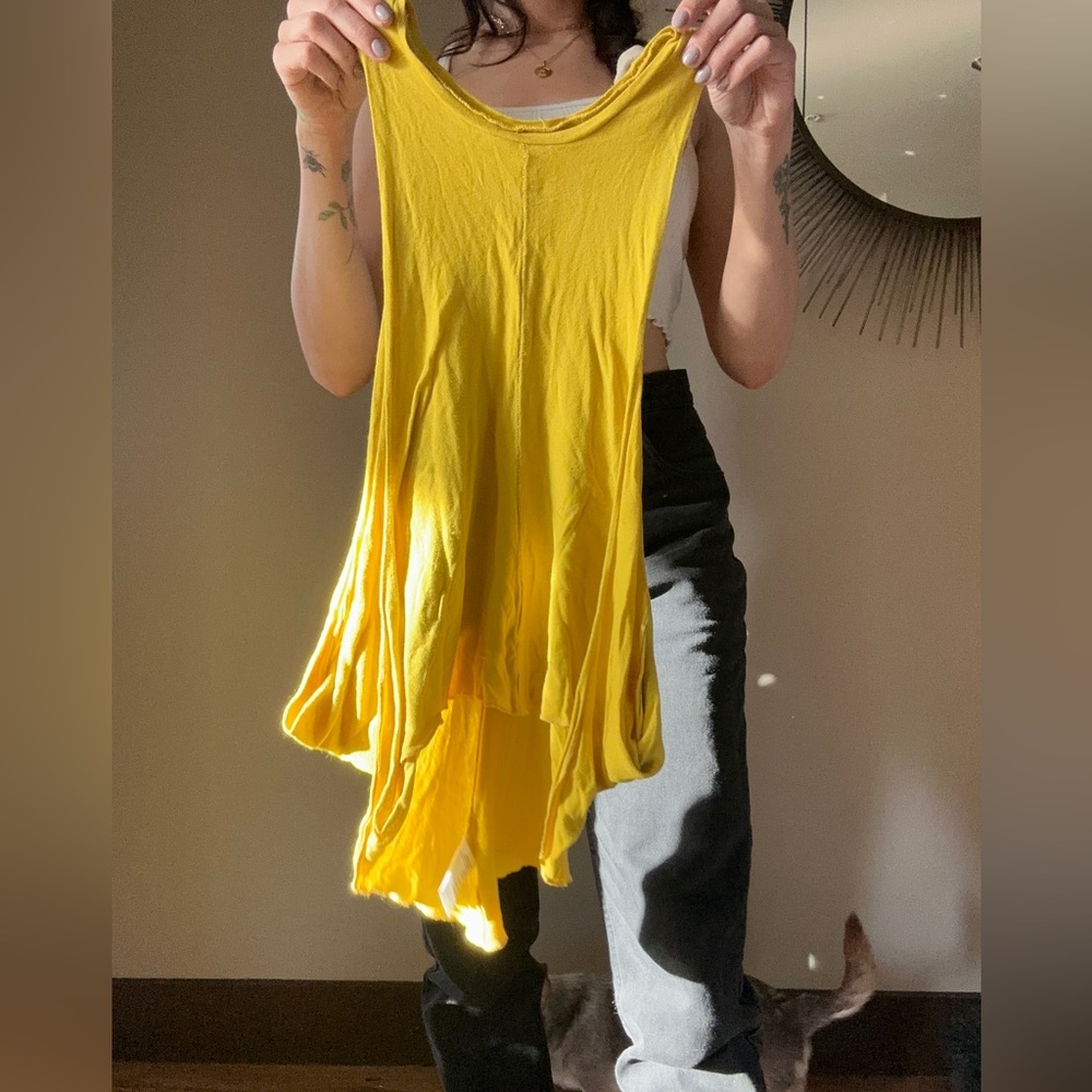 Happy yellow tank top